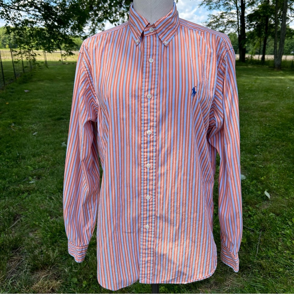 Ralph Lauren Classic Fit 100% Cotton Button Down Mens Shirt Size Medium